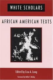 Cover of: White Scholars/ African American Texts