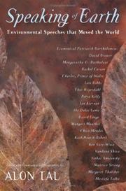 Cover of: Speaking of Earth: Environmental Speeches that Moved the World