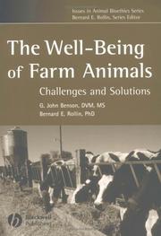 Cover of: The Well-Being of Farm Animals | G. John Benson