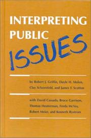 Cover of: Interpreting public issues