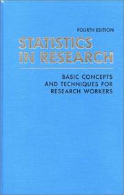 Statistics in research by Bernard Ostle, Linda C. Malone
