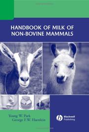 Cover of: Handbook of milk of non-bovine mammals by edited by Young W. Park and George F.W. Haenlein.