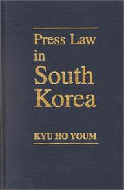 Cover of: Press law in South Korea