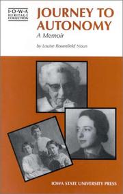 Cover of: Journey to autonomy by Louise R. Noun