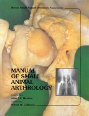 Cover of: Manual of small animal arthrology