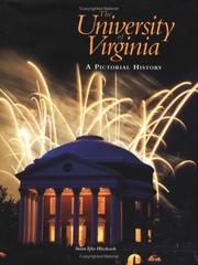 Cover of: The University of Virginia: A Pictorial History
