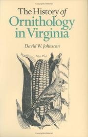 Cover of: The History of Ornithology in Virginia