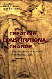 Cover of: Creating Constitutional Change by 