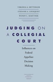 Cover of: Judging on a collegial court | Virginia A. Hettinger