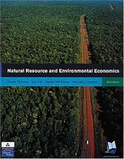 Cover of: Natural resource and environmental economics by Roger Perman ... [et al.].