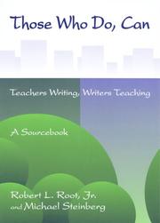 Cover of: Those Who Do, Can: Teachers Writing, Writers Teaching: A Sourcebook