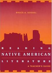 Cover of: Reading Native American literature: a teacher's guide