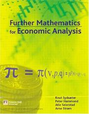Further mathematics for economic analysis by Knut Sydsæter