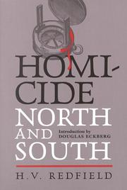 Cover of: Homicide, North and South
