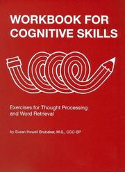 Cover of: Workbook for cognitive skills by Susan Howell Brubaker