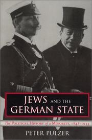 Jews and the German State by Peter G. J. Pulzer