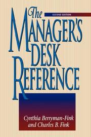 Cover of: The Manager's Desk Reference