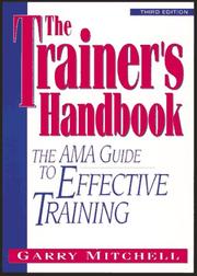 Cover of: The trainer's handbook by Garry Mitchell