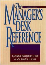 Cover of: The manager's desk reference