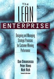 Cover of: The lean enterprise: designing and managing strategic processes for customer-winning performance