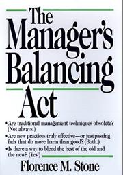 Cover of: The manager's balancing act