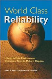 Cover of: World Class Reliability: Using Multiple Environment Overstress Tests to Make it Happen