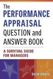 Cover of: The Performance Appraisal Question and Answer Book: A Survival Guide for Managers