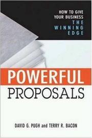Cover of: Powerful Proposals by David G. Pugh, Terry R. Bacon