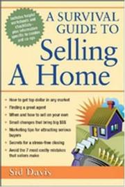 Cover of: A Survival Guide For Selling A Home by Sid Davis