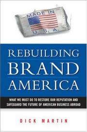 Cover of: Rebuilding Brand America by Dick Martin