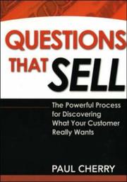 Cover of: Questions that sell by Paul Cherry