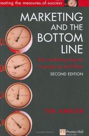 Cover of: Marketing and the Bottom Line