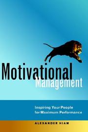 Cover of: Motivational Management | Alexander Hiam