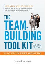 Cover of: The Team-Building Tool Kit by Deborah Mackin