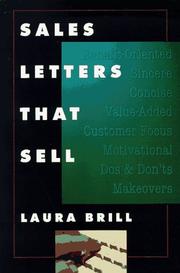 Cover of: Sales letters that sell by Laura Brill