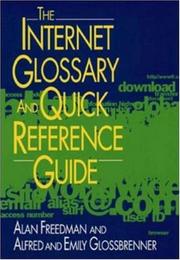 Cover of: The Internet glossary and quick reference guide by Alan Freedman