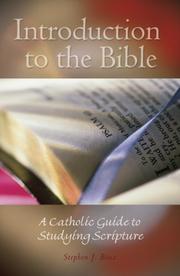 Cover of: Introduction to the Bible by Stephen J. Binz