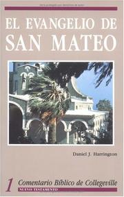 Cover of: El Evangelio De San Mateo (Comentario Biblico De Collegeville Series) by Daniel J. Harrington