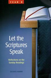 Cover of: Let the Scriptures Speak by M. Dennis Hamm