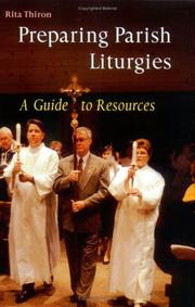 Cover of: Preparing Parish Liturgies by Rita Ann Thiron