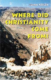Cover of: Where did Christianity come from?