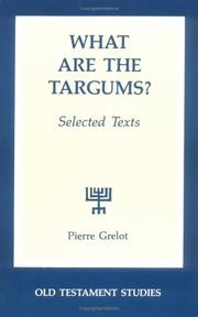 Cover of: What Are the Targums? by Pierre Grelot