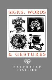 Cover of: Signs Words and Gestures by Balthasar Fischer