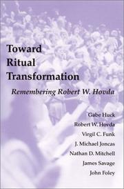 Cover of: Toward Ritual Transformation by 