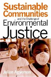 Cover of: Sustainable Communities and the Challenge of Environmental Justice
