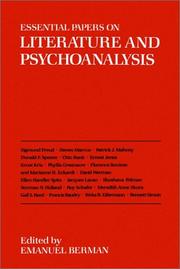 Cover of: Essential papers on literature and psychoanalysis