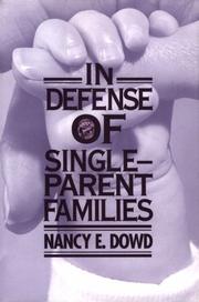 Cover of: In defense of single-parent families