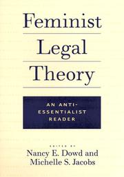 Cover of: Feminist Legal Theory by Nancy Dowd, Michelle Jacobs