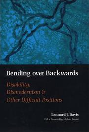 Cover of: Bending Over Backwards: Essays on Disability and the Body