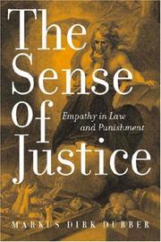Cover of: The Sense of Justice: Empathy in Law and Punishment (Critical America Series)